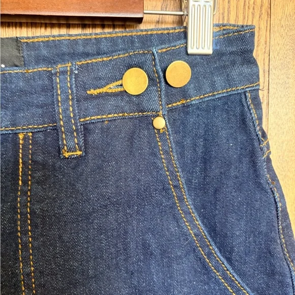 💙NEW Astro Bettie💙 1940s style Women's Dark Blue Denim Jeans - Picture 5 of 11
